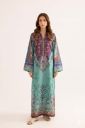 1Pcs Cambric Lawn Printed Kaftan - ZSF304